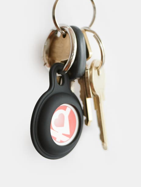 ProTechMe BLE button on a keychain